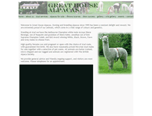 Tablet Screenshot of greathousealpacas.com